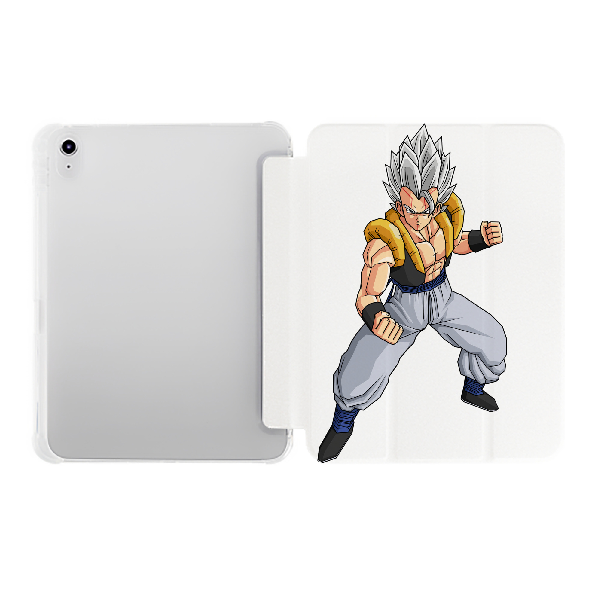 （画像用） ドラゴンボール ベジータ四世（Bejīta Yonsei）DRAGON BALL Vegeta IV IPad ケース ペン収納付き 三つ折りスタンド PUレザー×シリコン 対応機種9.5/10.5/10.9インチ